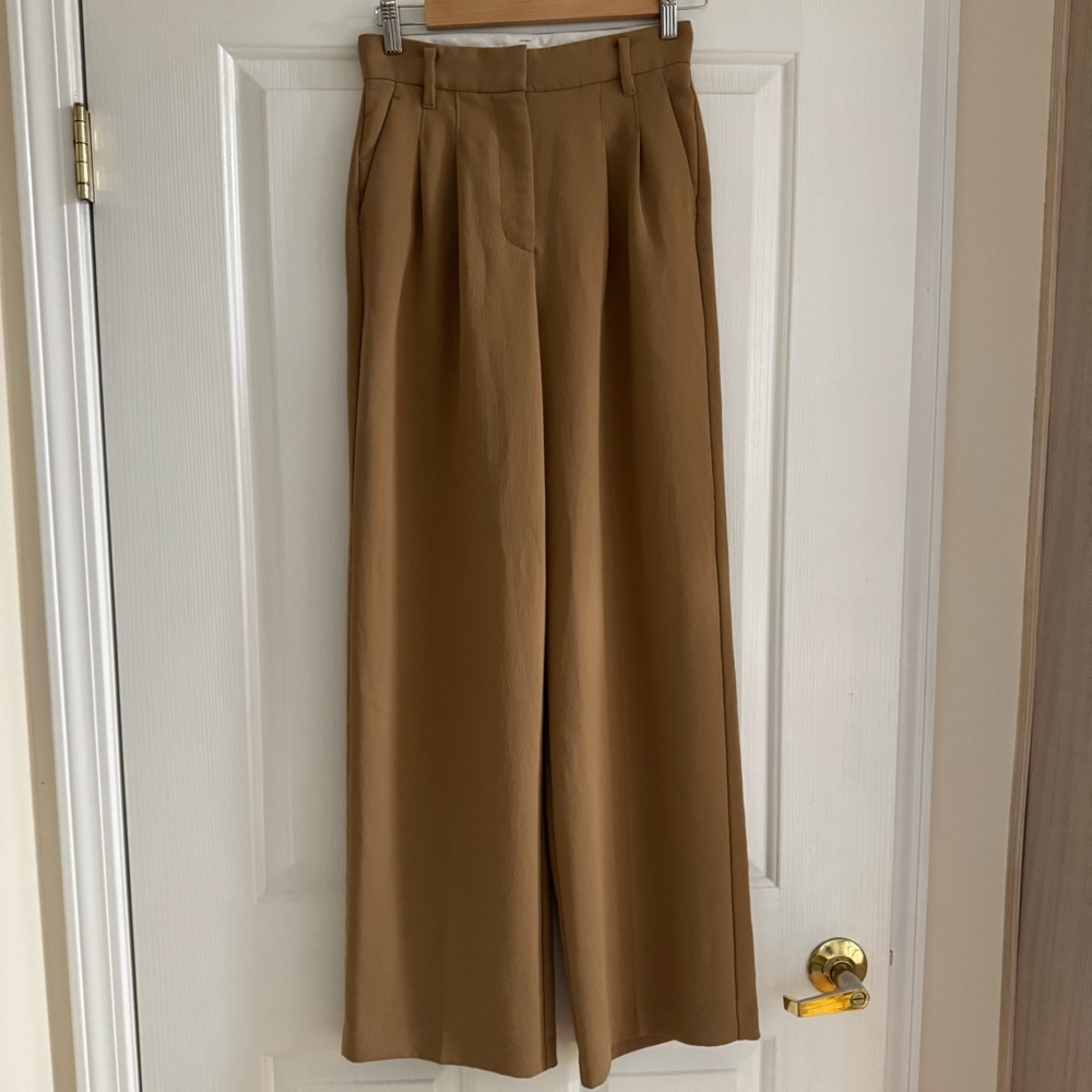 Wilfred Aritzia Camel Effortless Trousers Pants Size 0